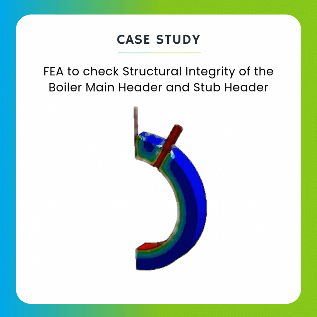 FEA to check Structural integrity of the Boiler Main Header and Stub Header